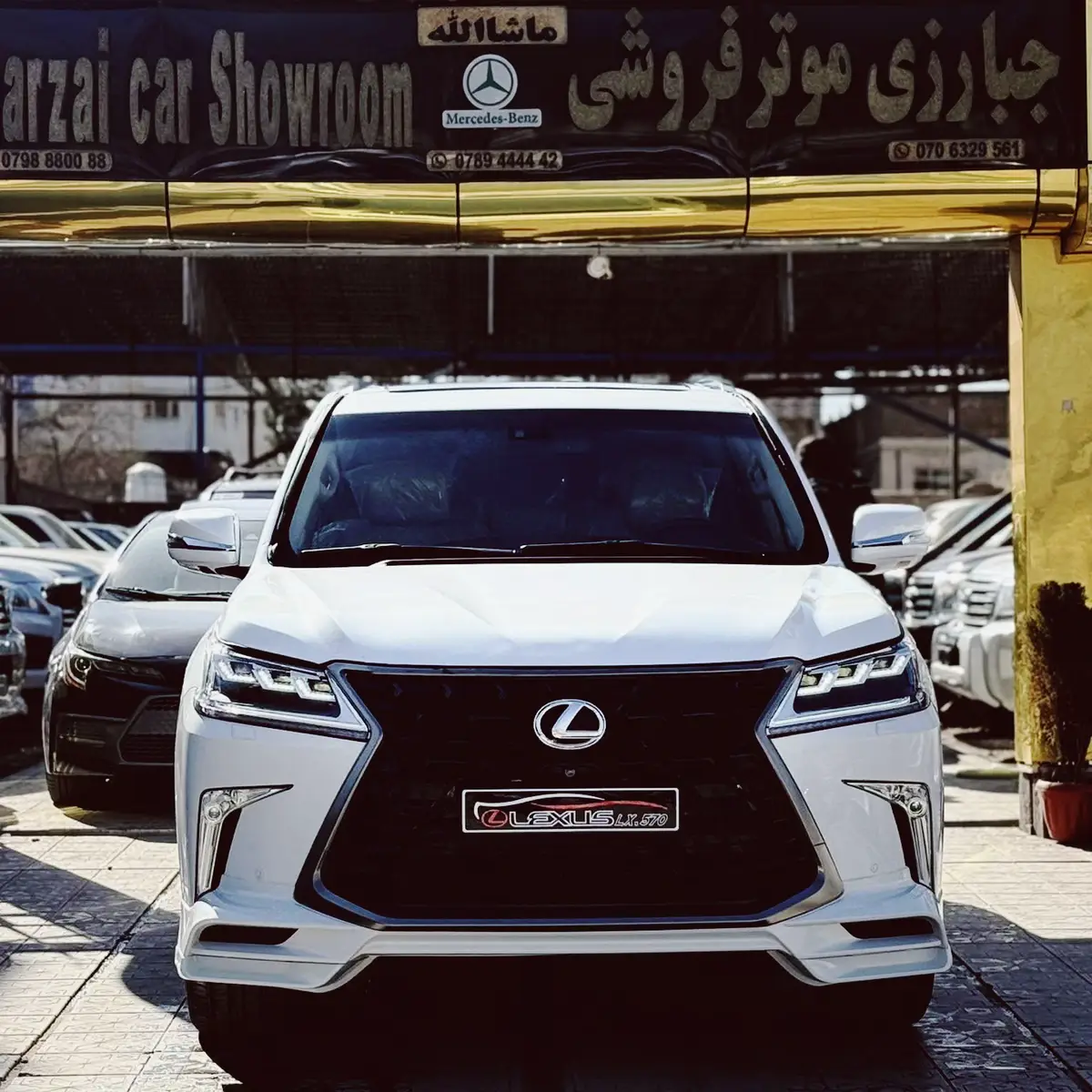 جبارزی موتر فروشی   نوع: لکسس 570  خلیجی     سټیرینګ: افغانستان  اسناد: کابل مکتوب  رنګ: سپین   ماډل:2009 شیپ 2021 ماشین: 8سلندره پټرول     داخل زیر ‘ لیدسیت  ایل ایکس 570  خلیجی  دری سټه هایټ کنټرول سیستم یخچال   بخاری ایسی فعاله فنگر سندروف داره  بی تکره وارد خلیجی      قیمت تلیفون کی      آدرس.کابل دهبوری میرویس هوتکی مکتب تر سنگ  جبارزی فروشی  تماس0789444442 تماس 0706329561