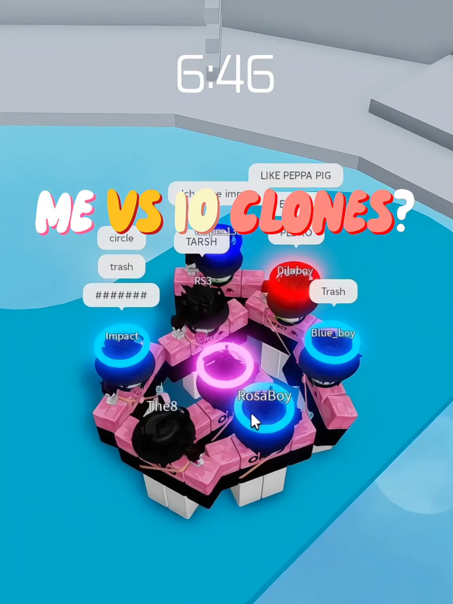 😨 ME vs 100 CLONES (INSANE) #race #pro #tower #noob #chase #moment #roblox #realrosa #heyrosalina #realrosa 