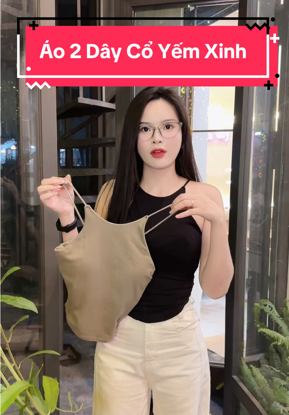 Áo 2 Dây Cổ Yếm Có Đệm Thun Cotton #champhan #champhanreview #châmphan #review #áo #ao2day #ao2daycodem #ao2daycoyem #aobra #ao2daybody #aobranu #thoitrang #thoitrangnu #phoidoxinh 