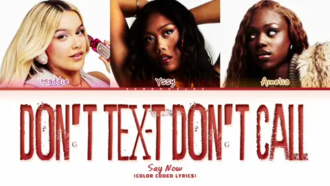 Say Now 'DON'T TEXT DON'T CALL' Lyrics (Color Coded Lyrics) #saynow #sunghooldz #4u 