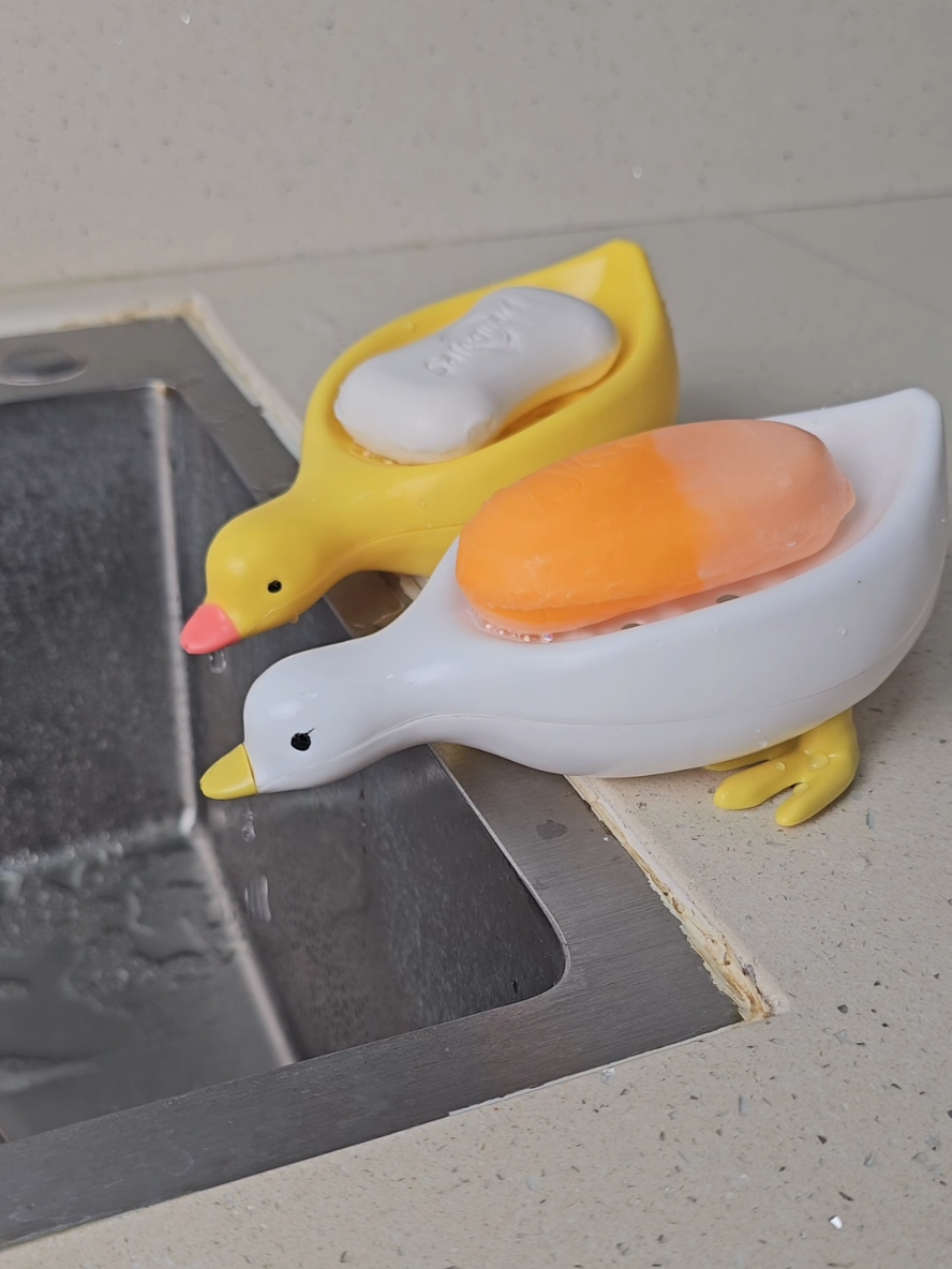 [ Yellow Duck Shape Soap Box, Dish Drainable Soap Holder, Soap Container, Soap Dish ] #DuckSoapHolder #CuteBathroomDecor #SoapHolder #BathroomAccessories #SoapDish #QuackClean #BathTimeFun #RubberDuckieVibes #DuckySoapDish #CuteHomeFinds #BathroomEssentials #HomeOrganization #ShopNow #TikTokFinds #MustHave