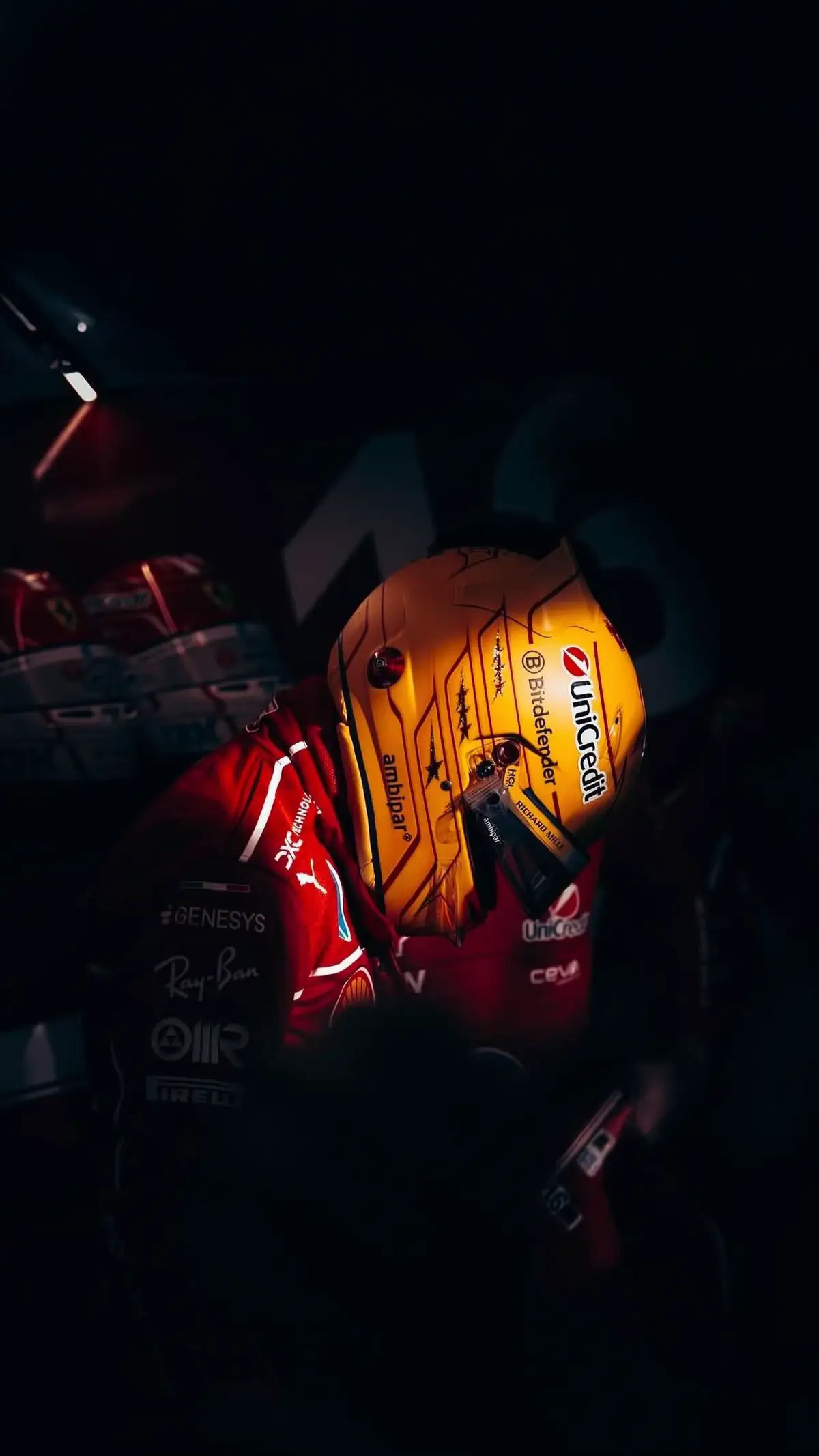 #wallpaper #4k #ferrari #lewishamilton 