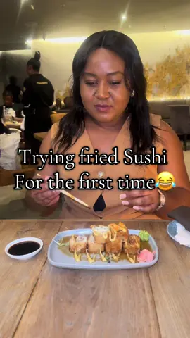 Fried Sushi from Fireroom 🥰.                   #sushi #friedsushi #fireroomrestaurant #tryitwithtiktok #dinnerdate #eatingout #tiktoksouthafrica 