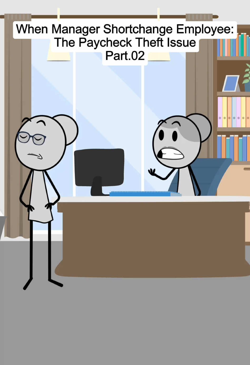 The paycheck theft issue. Part 02. Audio credits:@✨️The Real Veronika ✨️ #animation #animationmeme #corporatelife #work #workplace #manager #managersbelike #fyp #foryou #usa_tiktok #veronica 