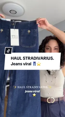 Me estoy volviendo adicta a los jeans de Stradivarius 👖⭐️🙈 ¿qué os parece el D77? Contadme mis reinasss 🎀✨ En el próximo vídeo, me lo pruebo! Muakkkk 🫶🏼✨ #pantalond77 #jeansd77  #haulstradivarius 