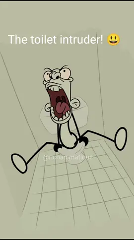 The toilet intruder! 😀😀.  #ricoanimations0 #viral #rico #viralvideos #funnyvideos 