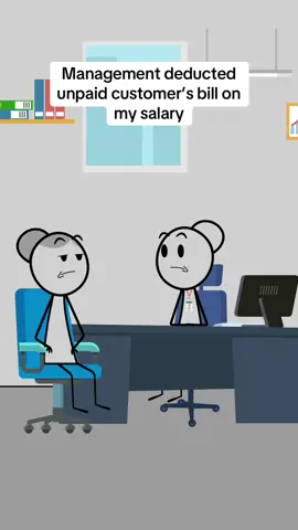 Management deducted unpaid customer’s bill on my salary#animation #animationmeme #work #worklife #veronica #manager #managersbelike #usa🇺🇸 @Em Fandango 