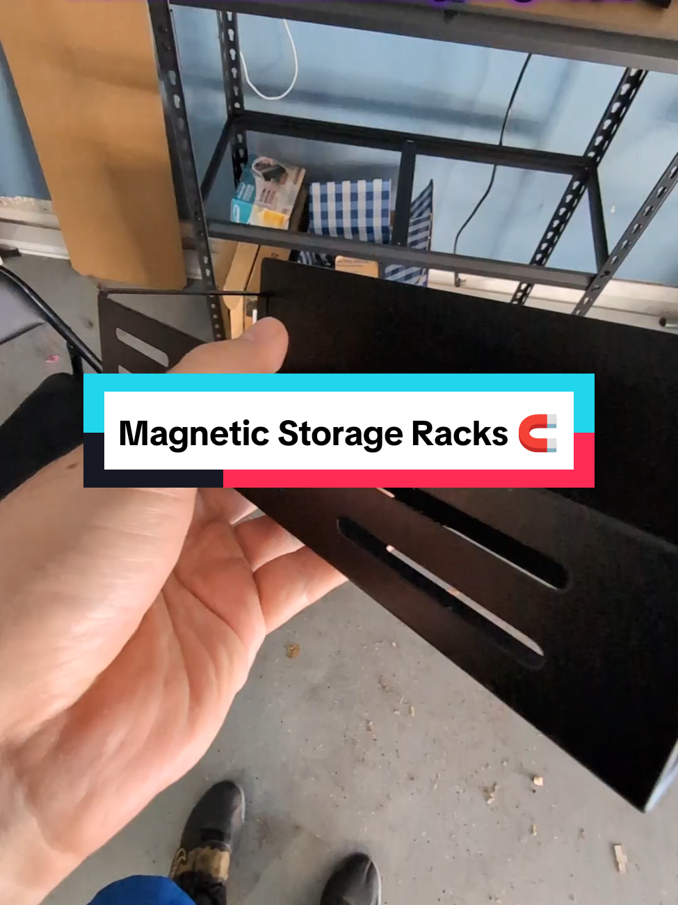 Magnetic Storage Racks | Comes in a 4 pack too. #storagerack #magneticstorage #magneticstoragerack #magneticspicerack #magnetictoolshelf 