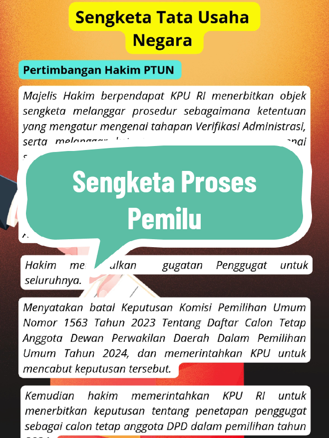 #ptunjakarta  #sengketaprosespemilu 