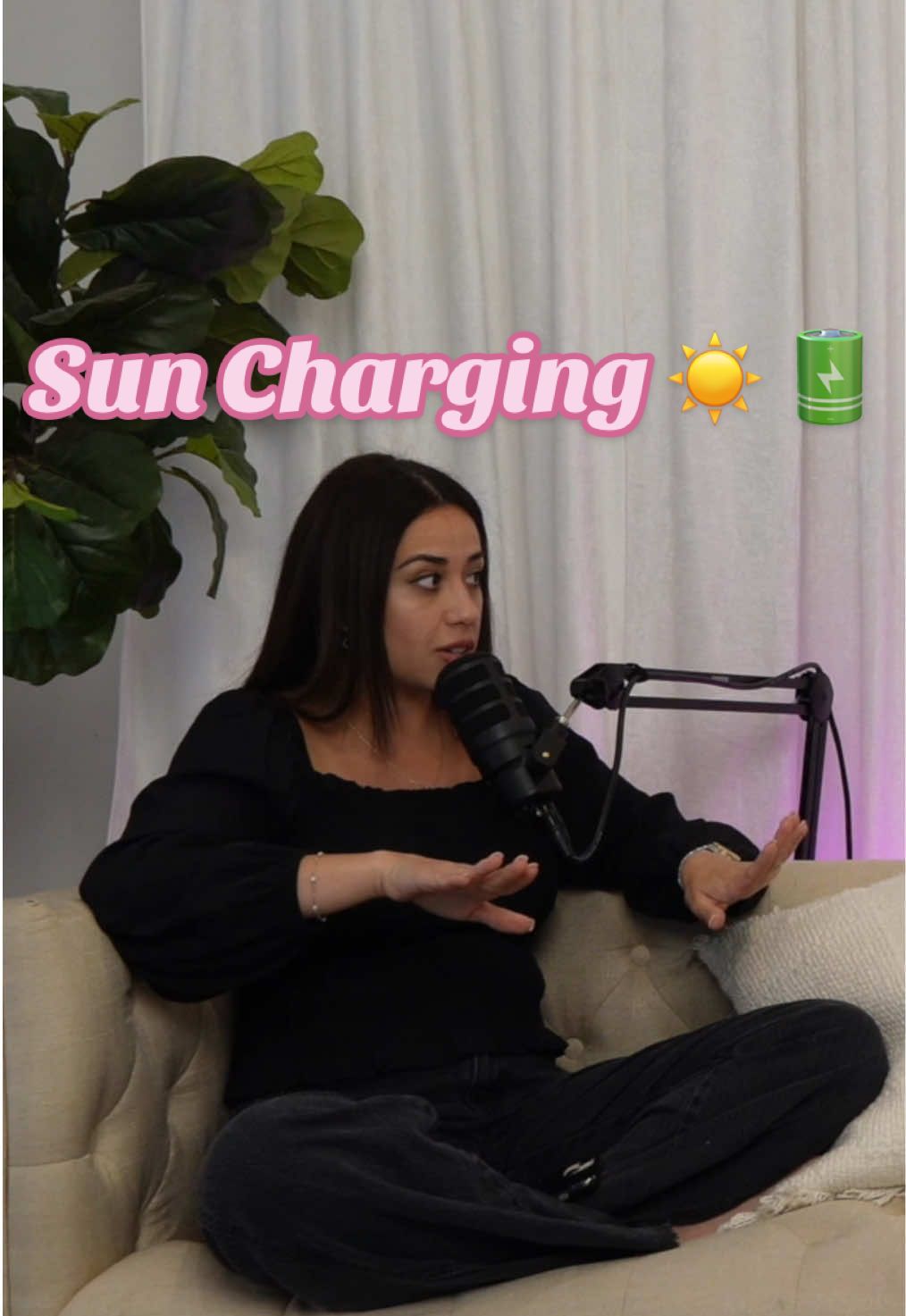 Stay charged 🔋 #healthtips #sunbathing #sanantoniotx #podcast