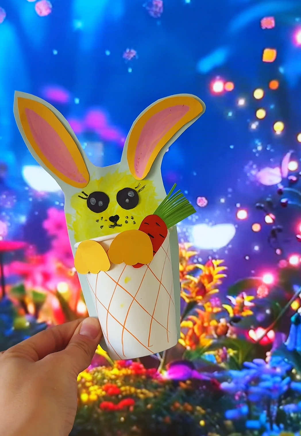 #kidscrafts #papercraft #diyforkids #bunny 