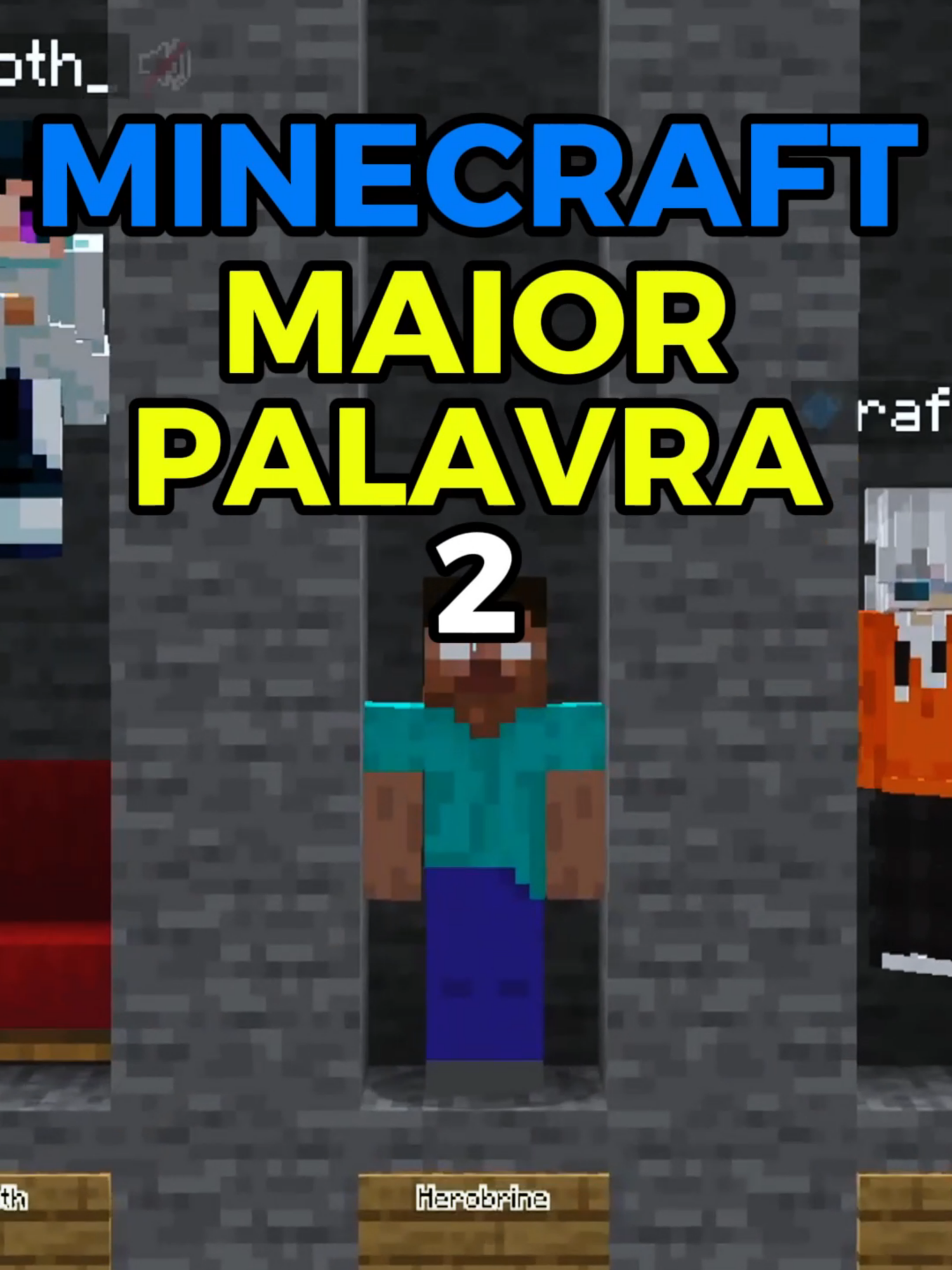 Quem escrever a MAIOR palavra ganha! #Minecraft