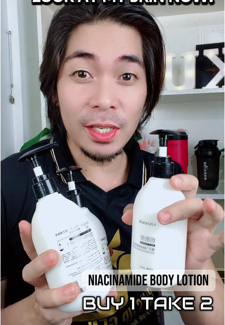 Replying to @BUBU🩵🩷DUDU EPOY More than 3 weeks using it at look at my skin now with Niacinamide Body Lotion #niacinamide #lotion #bodylotion #lotionviral #trendingproducts #whiteninglotion #moisturizing #hydration 
