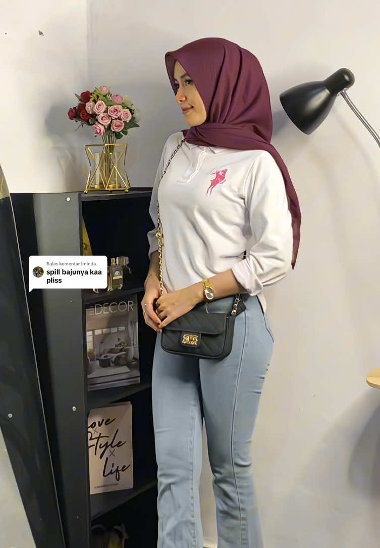 Membalas @lrninda #kaospolo #kaospolowanita #poloshirt #plclxvii #atasan #atasanpolo #ootdjeans #ootdhijab #ootdhijabstyle #fyp #lewatberanda 