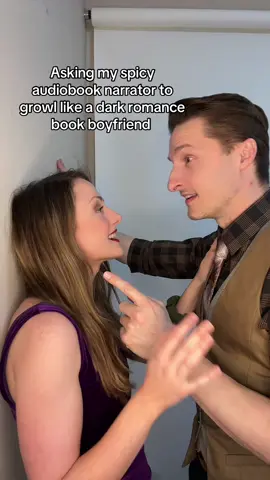 Asking my spicy audiobook narrator to growl for me… 🥵 #BookTok #darkromance #bookboyfriend #spicyaudio #viralbooktok 