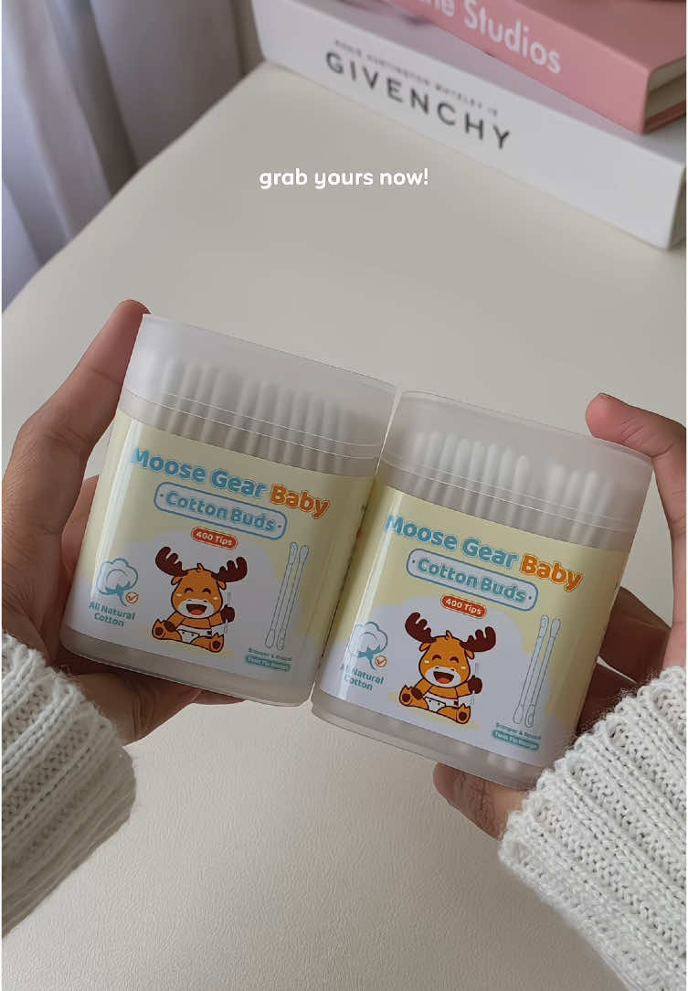 cotton buds for your baby 👶 #cottonbuds #babyessentials #moosegearbaby #moosegear #babytiktok 
