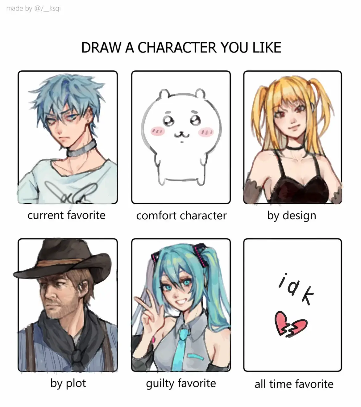 one of these characters is not like the othrs💔 #art 
