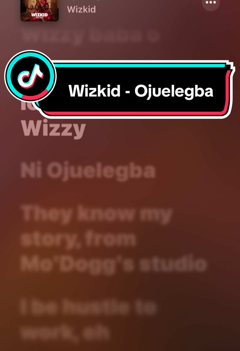 Wizkid - Ojuelegba #wizkid #fypシ゚ #fyp #musiclyrics #tik_tok #fypp #fypviralシツ♡ #lyrics_songs #song #songs #foryoupage @Wizkid 