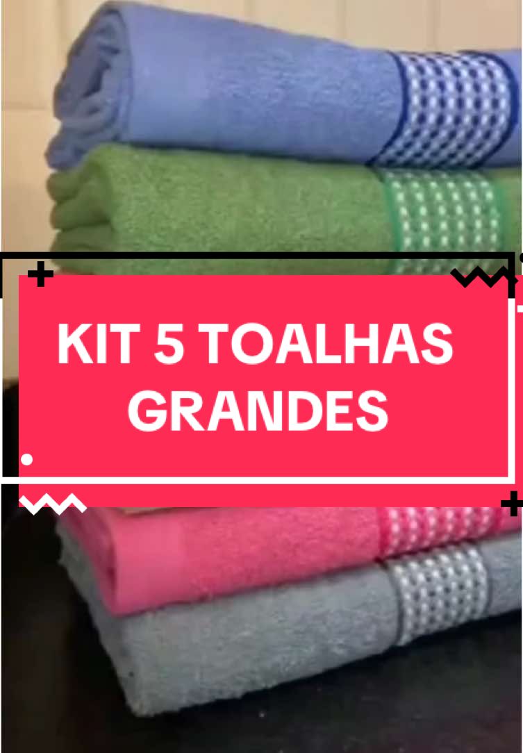 KIT 5 Toalhas De Banho  Grandes,Suaves e Macias!!    CORRE NO LINK NA BIO E GARANTA JÁ A SUA!! #toalha #banho #macias  #goviral #viral_video #shopee  @Shopee Brasil 