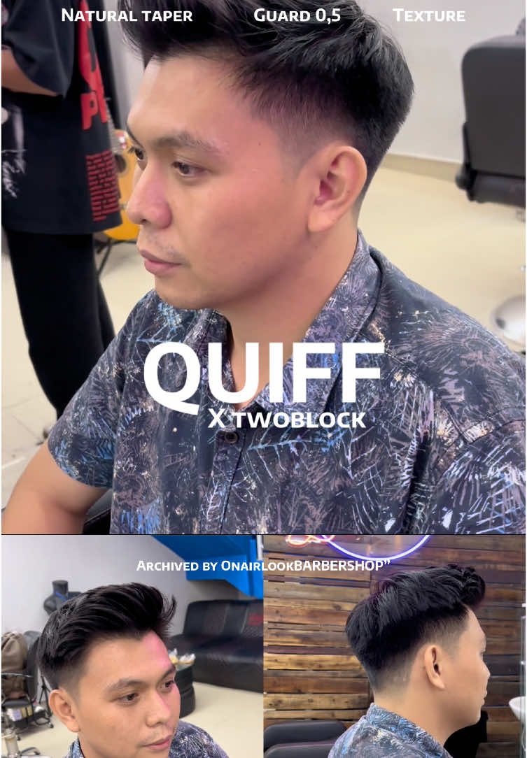 Kantoran ok, arisan juga ok 🤔 #barber #barbershop #barberia #quiff #quiffhairstyle #twoblock 