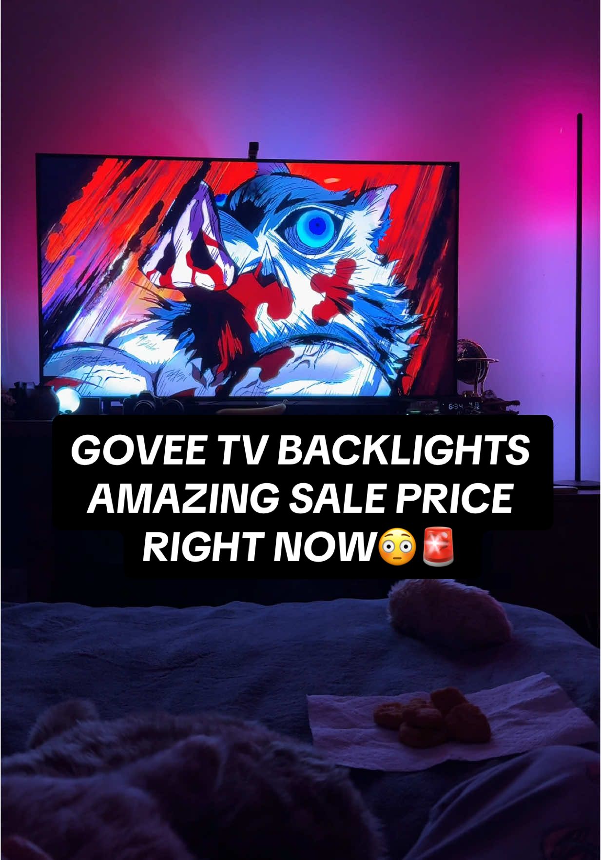 Don’t be the last one to get these govee tv backlights on a massive discount, they’re already running low on the most popular tv sizes. If you see your size is still in stock, then do NOT wait🚨  #tiktokmademebuyit #govee #tv #backlights #tvbacklights #goveelights #goveetvbacklight #rgblights #dreamview #tiktokshopspringglowup #springtok #tiktokshoprestock #homerefresh #tiktokshopmothersday #tiktokshopmemorialday #tiktokshopglowup #springglowup 