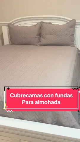 Imperial Homeware 3 Pcs Quilt. Cubrecamas con fundas #cama #colchas #bed #bedroom #recamara#duvet #spring #tiktokshopspringsale #tiktokshopspringglowup 