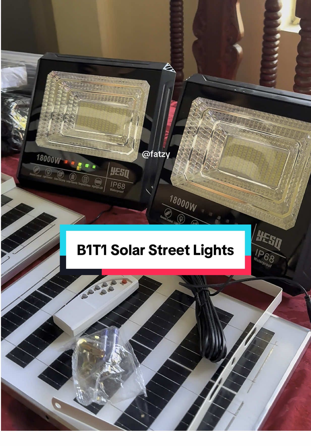 BUY ONE TAKE ONE SOLAR STREET LIGHT💯✨ waterproof, outdoor, indoor, led light, super bright, sensor, remote control and adjustable decking✨ #buyonetakeonesolarlight #solarstreetlight #fyp #wateproof #ledlight #outdoorlight #daylightcharging #sensor #foryoupage 