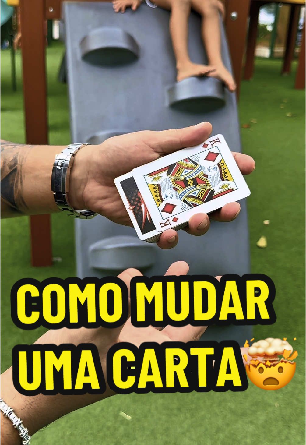 Como transformar uma carta🔥 #magica #tutorial 