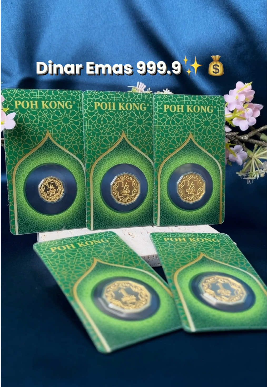 Celebrate Raya in pure luxury with Dinar Emas 999.9🤩✨ #pohkongmy #pohkong #dinar  #goldcoin #rayagift 