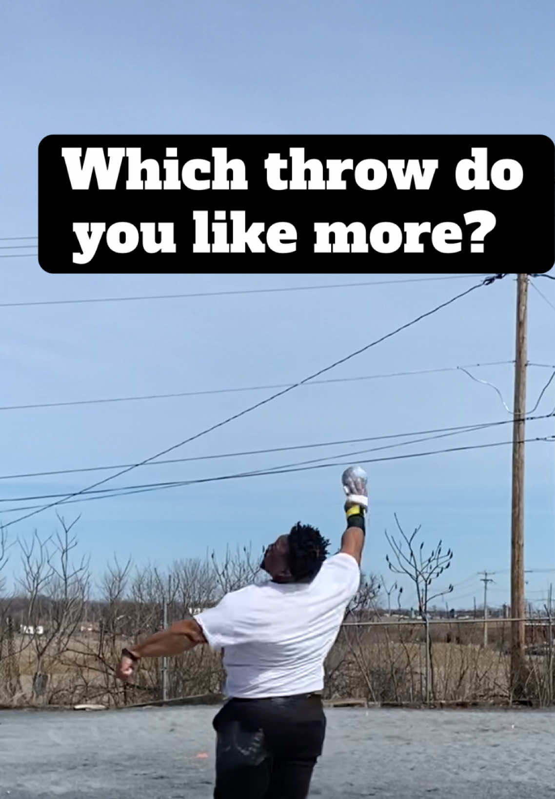 Working on some things. What do you think looks better? • Ready to take your throws to the next level? Book a live throws analysis through the link in my bio! • #TalkToEm🗣️ #BOUTDAT #shotput #discus #thrower #spin #glide #70Feet #throwertok #throws #trackandfield #athlete #viral #training #strengthandconditioning #txst #usatf #athletics #killeentx