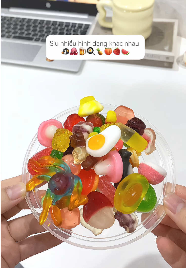 Nhom nhom nhom kẹo dẻo with me ✨🤤#keodeo#keodeomixvi #djellyco #review 