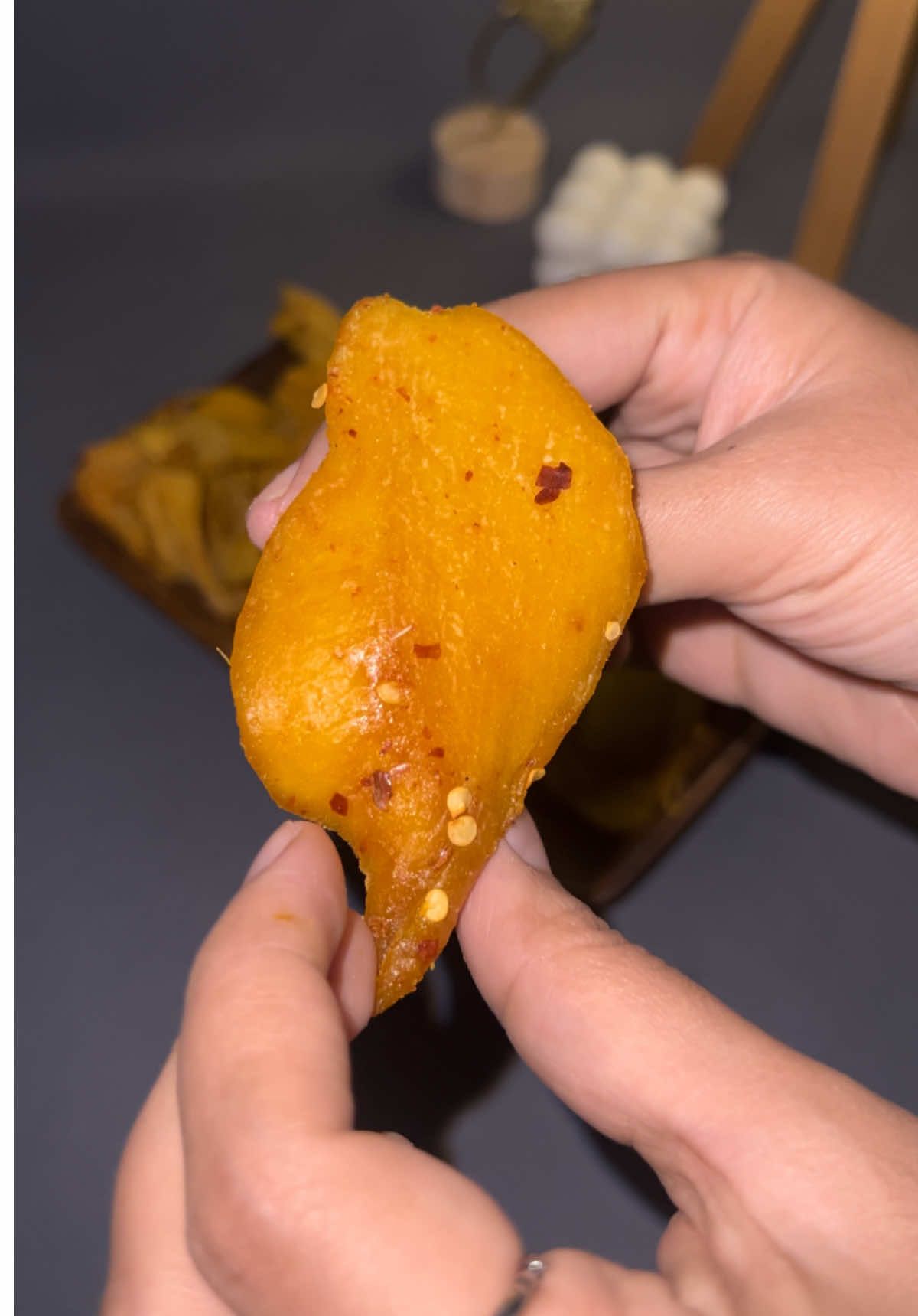 kakaiba! ang sarap! 🤤 #driedmango #driedmangowithsaltandchili #spicydriedmango #snacks 