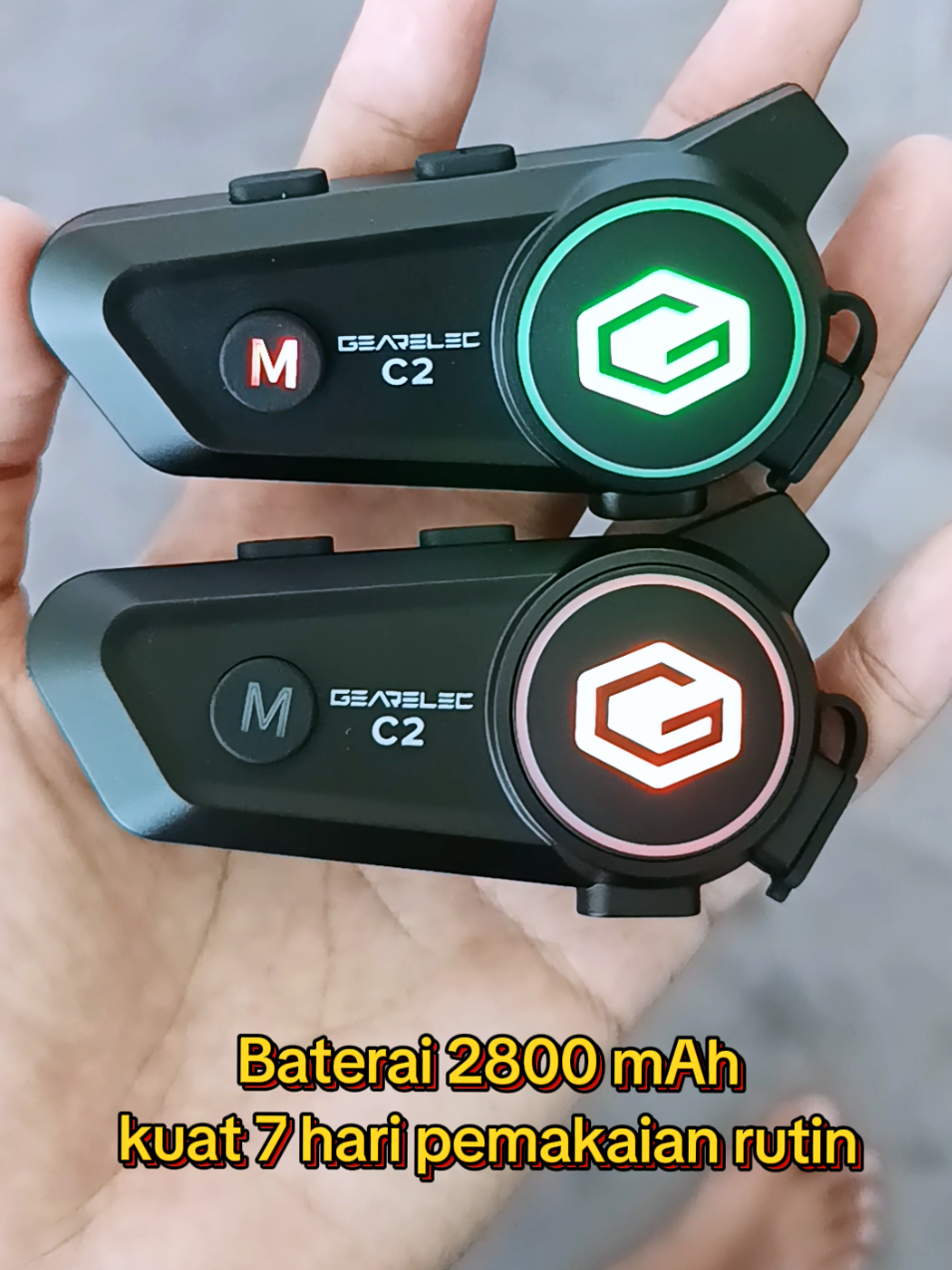 Intercom Gearelec C2 bisa connect ke sesama Intercom C2 harga 270ribuan#intercomhelm #intercom #intercomhelmmurah 