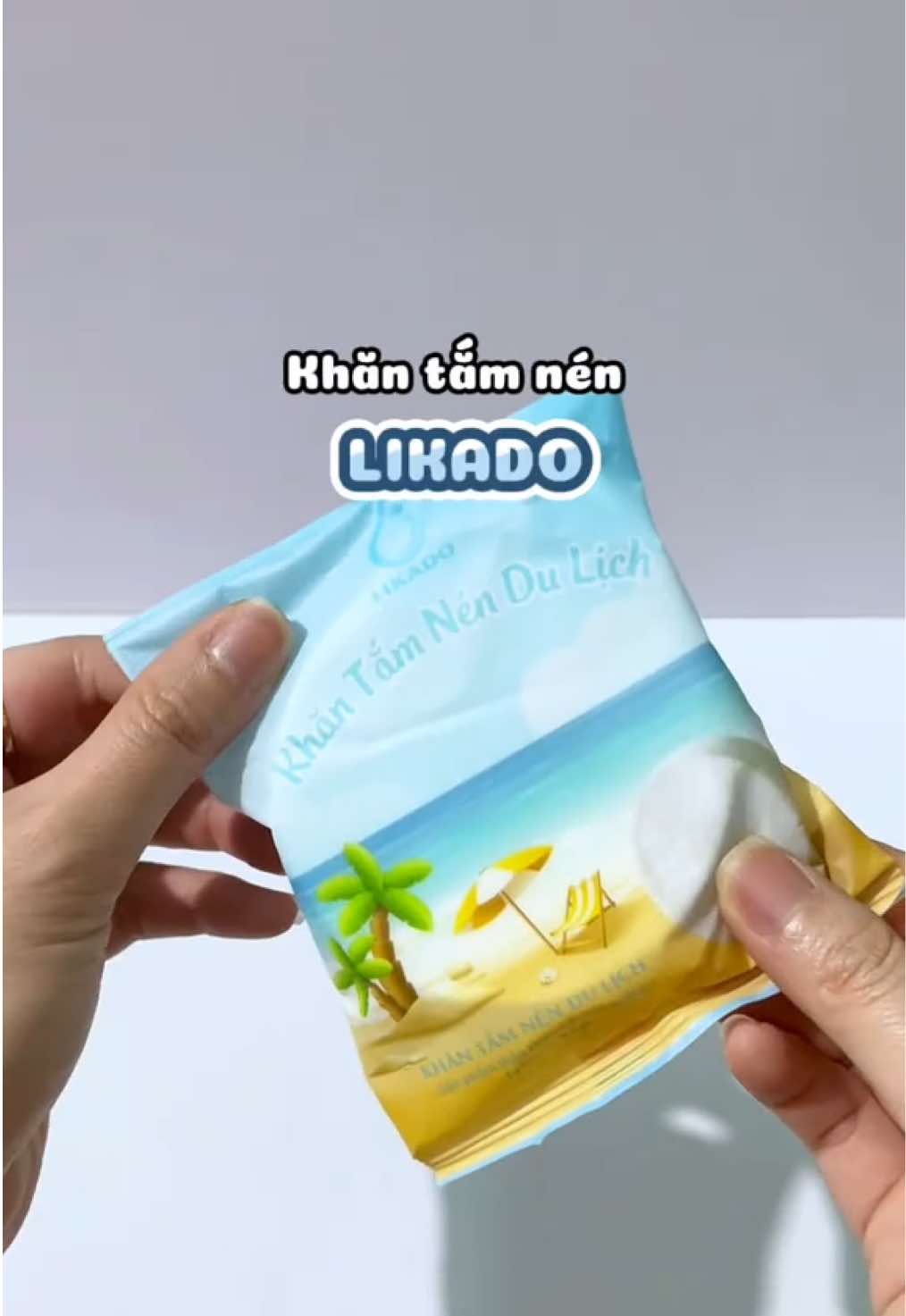 Khăn tắm nén likado đi du lịch tiện lợi lắm nha #khantamnen #khantam #likado #miureview