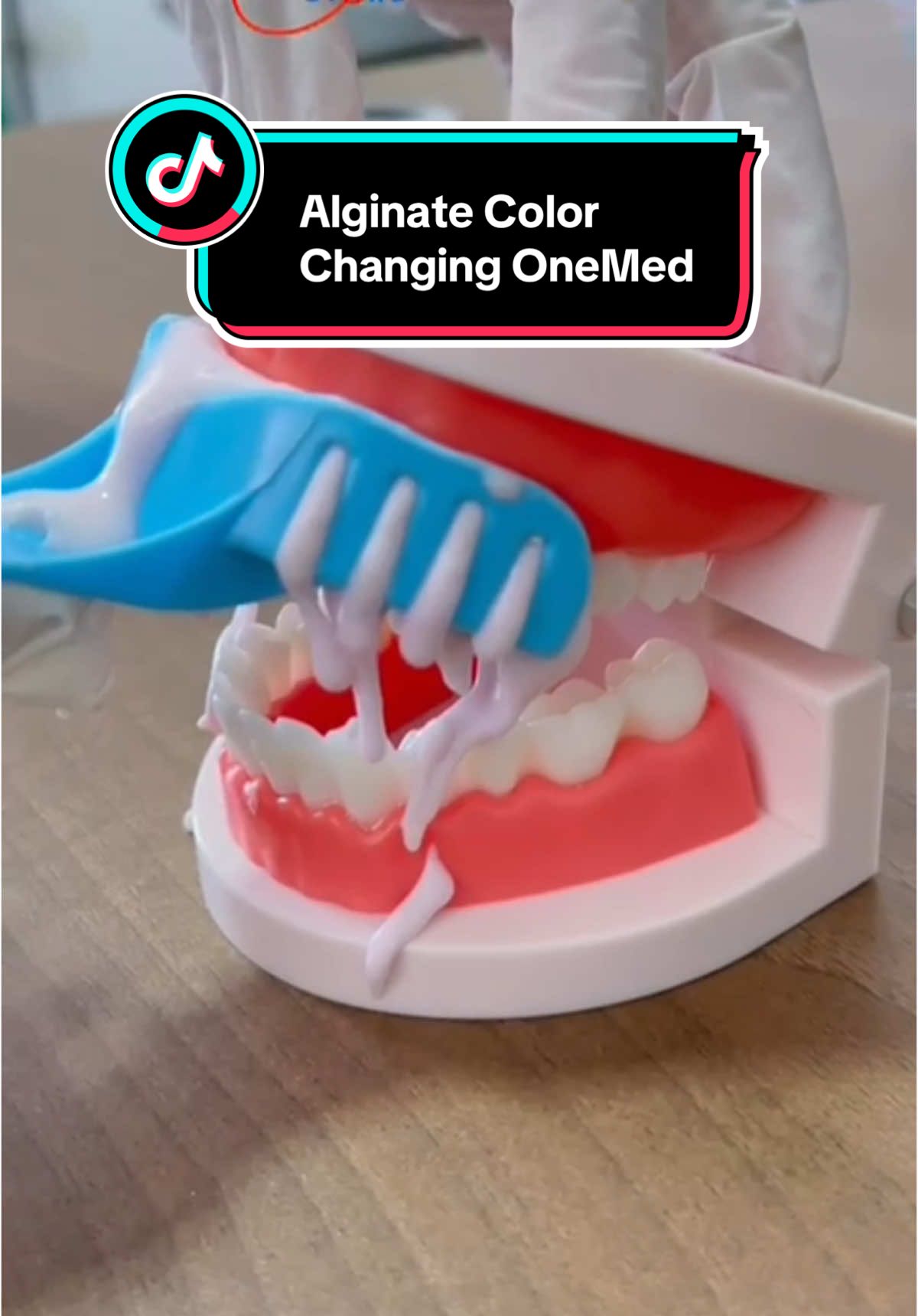 Alginate Color Changing Onemed  #bahancetakgigi #alginate #viral #fyp #murahbanget #dental #klinikgigi #doktergigi #viral #dentis 