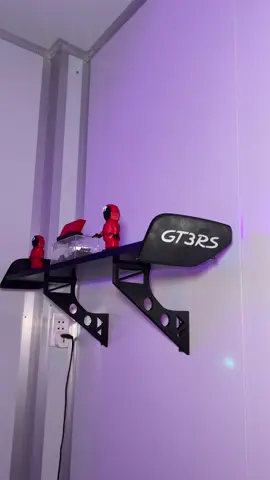 I have turned a GT3 RS wing into a shelf using 3D printing. #LearnOnTikTok #gt3rs #3dprinting #DIY #spoiler 