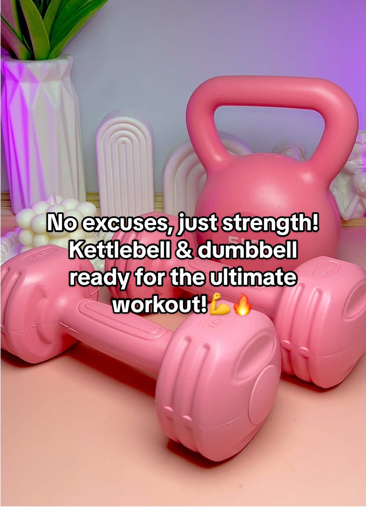 Replying to @dalliiiiiii No excuses, just strength! 💪🔥 Kettlebell & dumbbell ready for the ultimate workout! #dumbbell #dumbbellworkout #kettlebell #kettlebellworkout #homeworkout @ET-Outdoors 