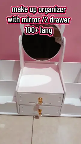 make up organizer with mirror and 2 jewelry drawer #makeuporganizer #organizer #affordable #fyppppppppppppppppppppppp 