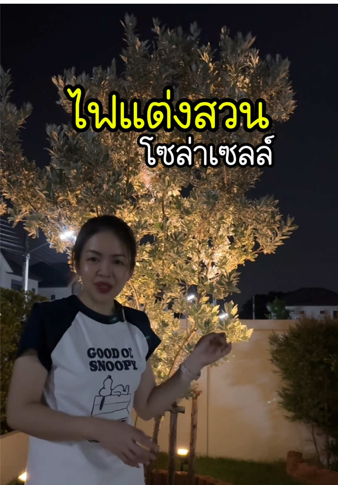 รุ่นนี้แสงชัดสว่างนานค่ะ 🥰 #ไฟโซล่าเซลล์ #ไฟปักสนามโซล่าเซลล์ #ไฟติดผนังโซล่าเซลล์ #ไฟแต่งสวน #ไฟส่องต้นไม้ 