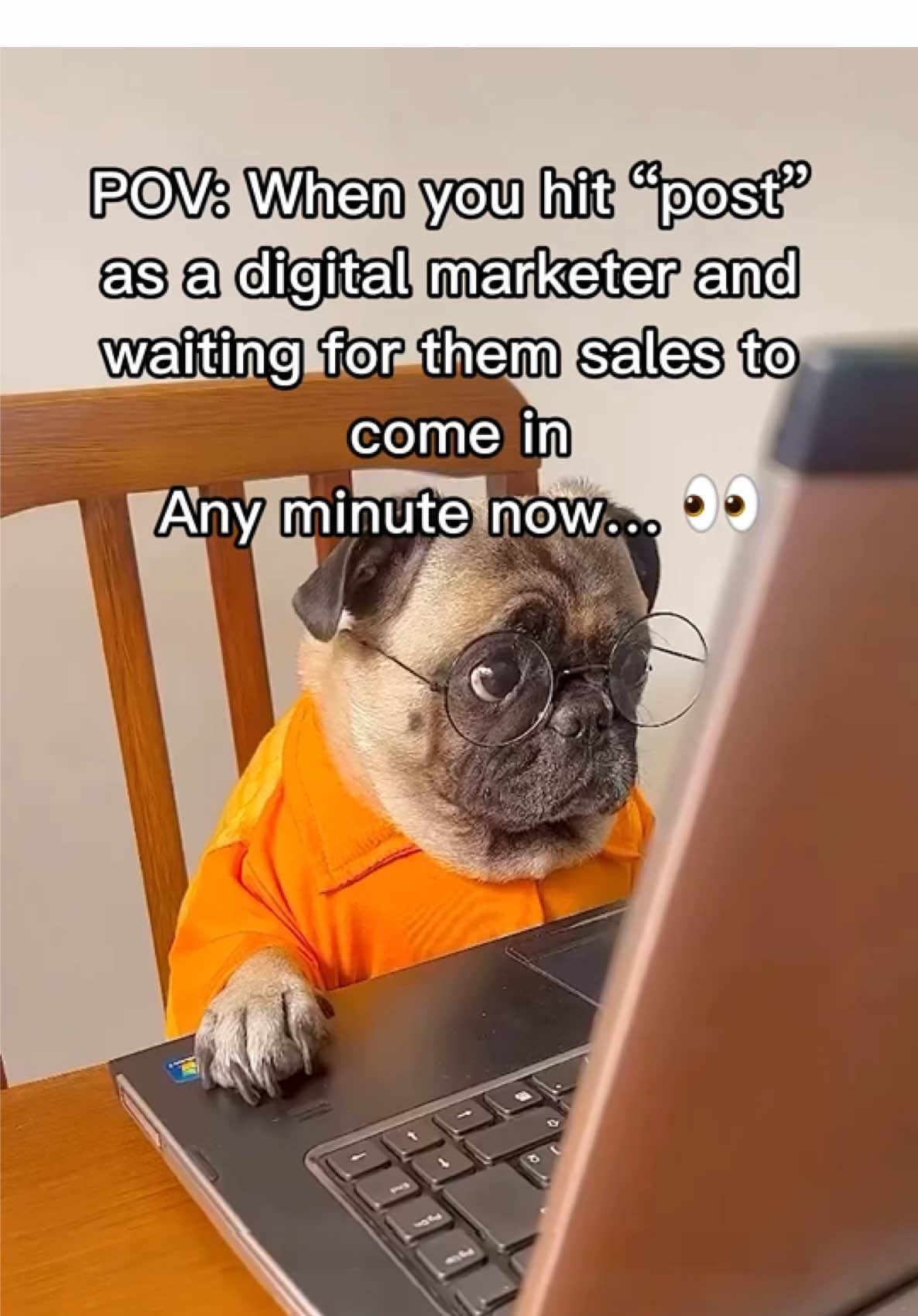Who can relate? 🫣😂 #digitalmarketinglife #relatablevideos #funnymemes #sidehustlelife #marketingnotiktok #digitaltiktok #patientlywaiting #anyminutenow #Meme #MemeCut #Meme #MemeCut 