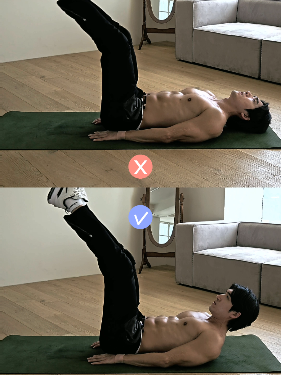 Abs perfect form  ✅️ 정확한 복근 운동 자세 #abs #exercise 