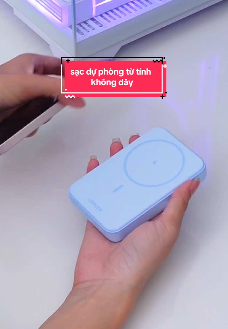 Đi đâu cũng chỉ cần đem theo cục sạc này, nhỏ gọn, không dây rất tiện | Sạc dự phòng từ tính không dây Ugreen | Nhân check #letnhancheck #review #SaleLuongVe #2425luongve #SaleVuiChinhHang 