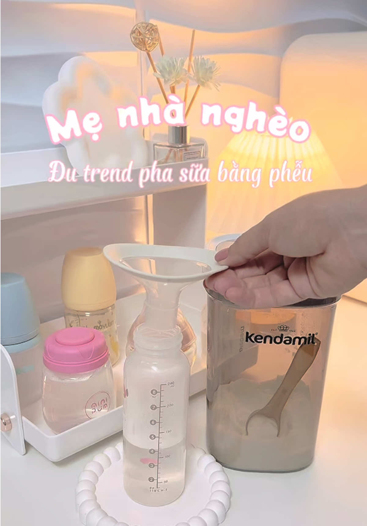 Hổng đu nổi betta nên thôi pigeon đại đại cũng được😆#chamcon #phasuachobe #binhsua🍼 