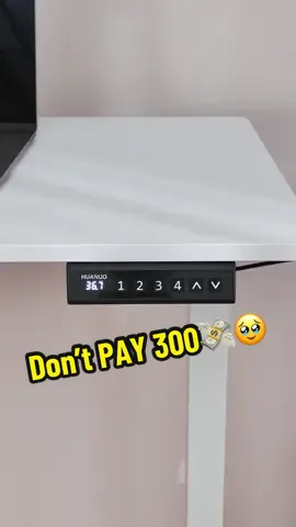 Why spend $300 on a desk when this one is just as good for 1/3 the price? I paid….🥹🤯 #AffordableQuality #tiktokshopspringsale #fyp #huanuo #ergear #standingdesk #GameOn #AffordableQuality #desksetup #workfromhome #gaming #OfficeHacks #workfromhome 