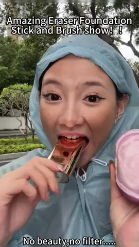 Eraser foundation stick suitable for both men and women👻#foundation #makeup #shineskin #waterproof #tiktokshop #viral 