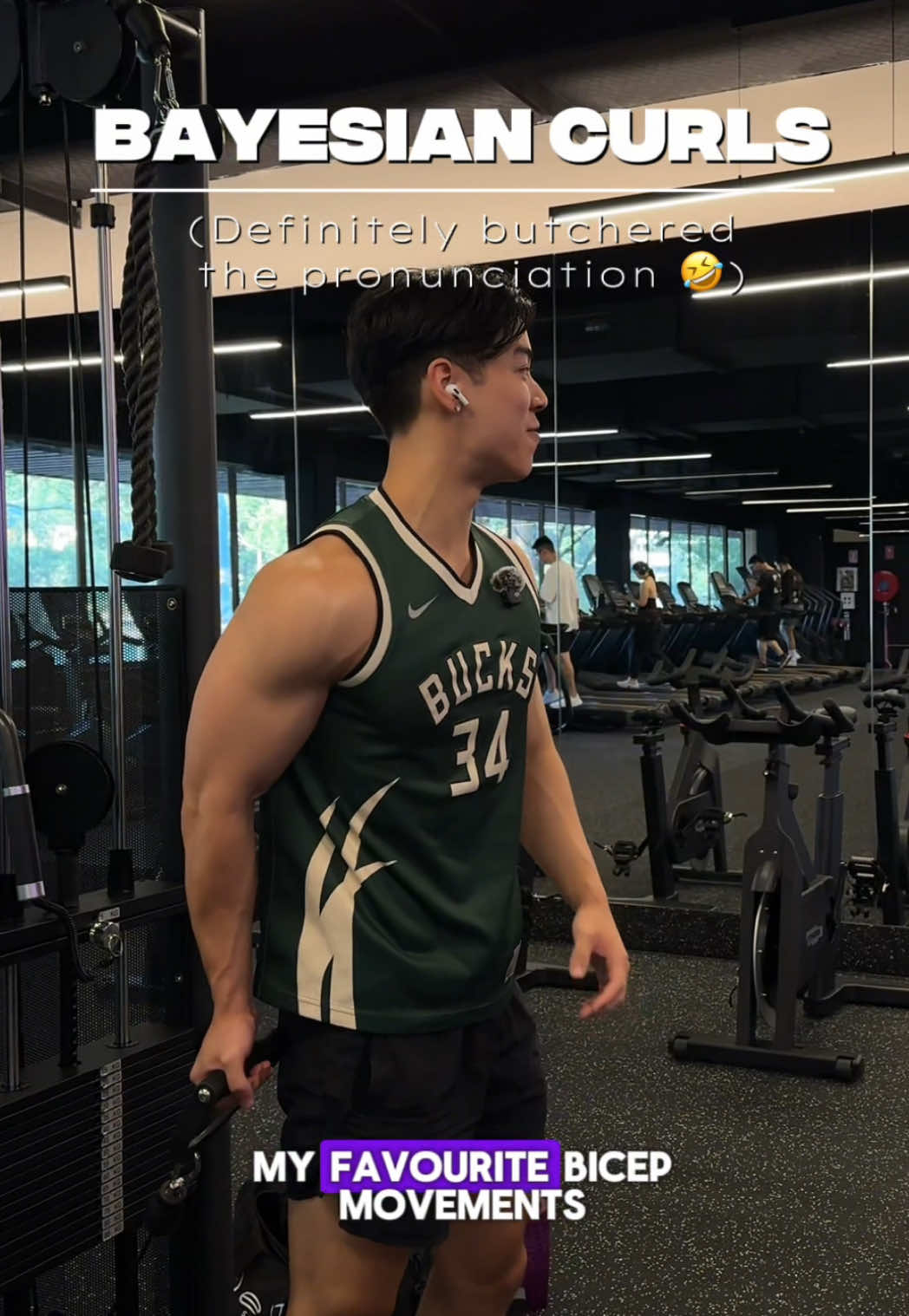 How to correctly perform the BAYESIAN CURL - one of the best bicep exercises in my opinion. Try it out! :)  #gym #biceps #bicepworkout #Fitness #bodybuilding #sydney #australia #gymmotivation #CapCut 