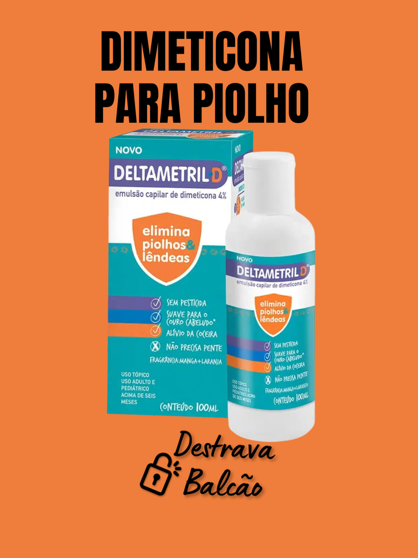 🧴🚫🦠 Dimeticona para piolhos: funciona mesmo? Sim! A dimeticona emulsão capilar é um tratamento seguro e eficaz contra piolhos e lêndeas. Diferente dos inseticidas tradicionais, ela age sufocando os parasitas, sem risco de resistência! 💨 ✅ Elimina os piolhos por asfixia ✅ Sem inseticidas na fórmula ✅ Pode ser usado a partir de 6 meses ✅ Ideal para quem tem alergia a permetrina ⚠️ Dica extra: Para evitar reinfestações, lave roupas de cama e acessórios em água quente! 🔥 Quer dobrar suas vendas no balcão da farmácia? Clique no link da bio e comece já o Destrava Balcão #farmácia #drogaria #farmaceutico #balconistadefarmacia #destravabalcao #farmacia