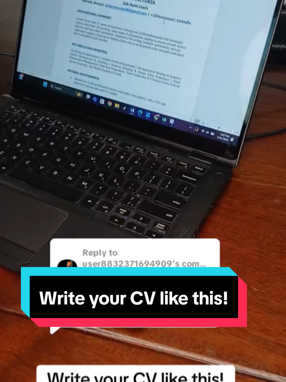 Replying to @user8832371694909 Write your CV like this #careeradvice #jobhunting #Jobs #careercoach #2025 #2025 #fyp #fypkenya #jobsearch 