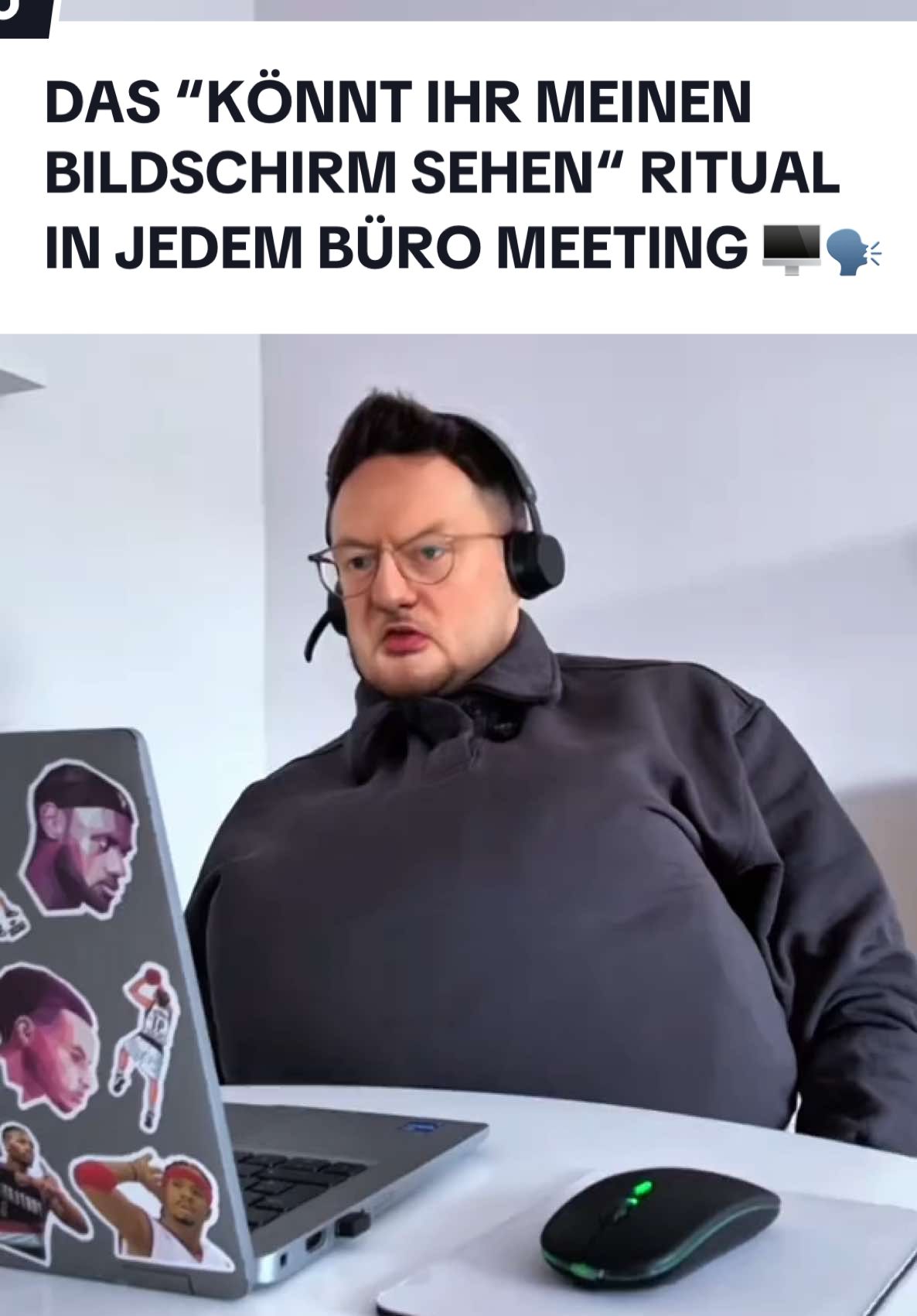 CaN yOu SeE mY ScReEn? 🫏 Schicks einem Büro Kollegen, der das im nächsten Meeting wie Jörg durchziehen soll 🔥 Mehr von Jörg aus dem Lager👷🏼‍♂️📦:@Vecchiio  #büro #homeoffice #wfh #remotework #humor 