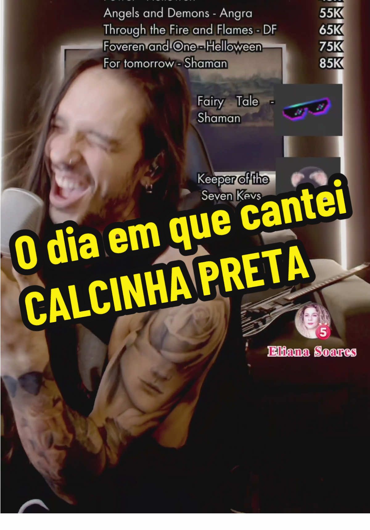 Fui obrigado a cantar essa musica meio a meio, mas quando chegou nessa parte não tankei hahaha é muito engraçado pra mim 😂 #LIVEhighlights #TikTokLIVE #LIVE #singer #rock #angra 